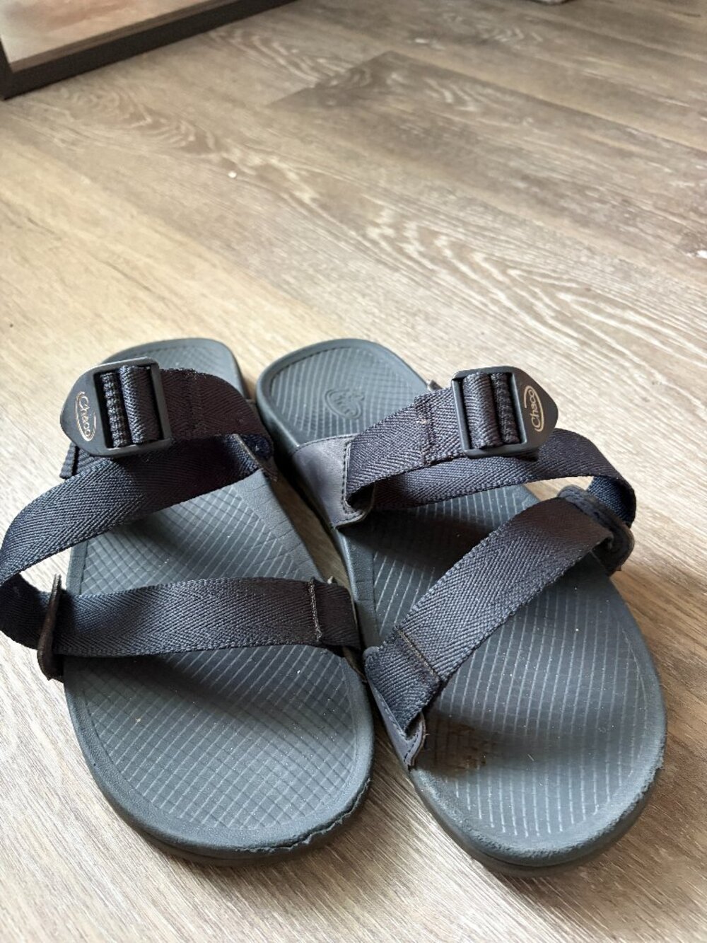 Chaco Lowdown Slide Sandals Navy Blue Adjustable Strap Men's Size 9